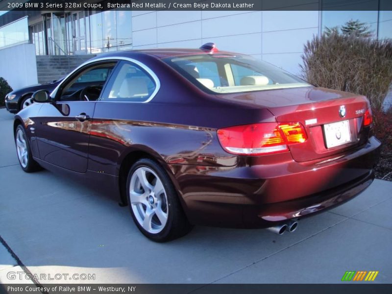 Barbara Red Metallic / Cream Beige Dakota Leather 2009 BMW 3 Series 328xi Coupe
