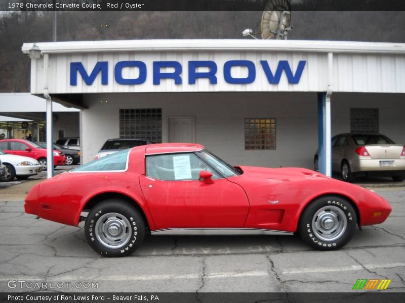Red / Oyster 1978 Chevrolet Corvette Coupe
