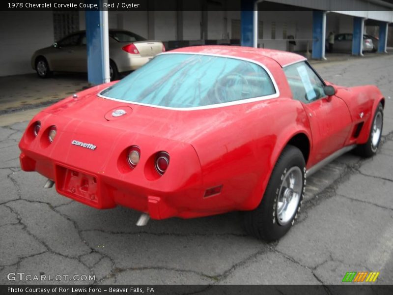 Red / Oyster 1978 Chevrolet Corvette Coupe