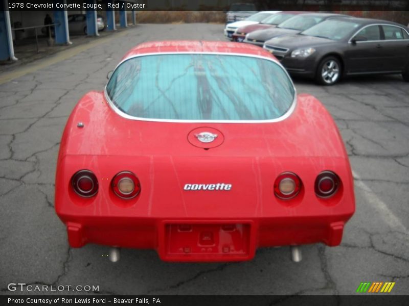 Red / Oyster 1978 Chevrolet Corvette Coupe