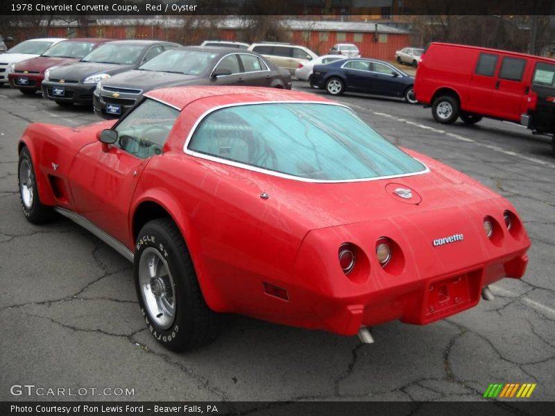 Red / Oyster 1978 Chevrolet Corvette Coupe