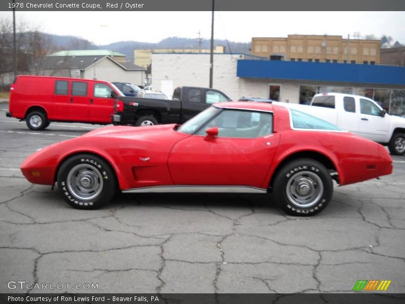 Red / Oyster 1978 Chevrolet Corvette Coupe