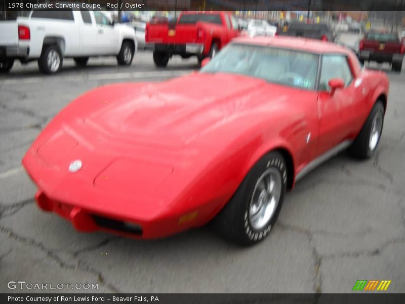 Red / Oyster 1978 Chevrolet Corvette Coupe