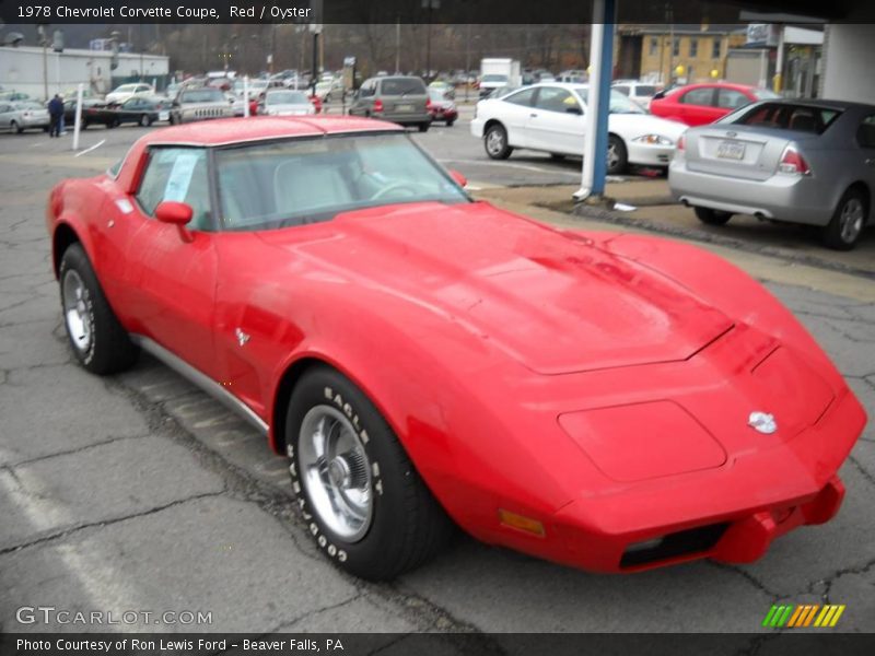 Red / Oyster 1978 Chevrolet Corvette Coupe