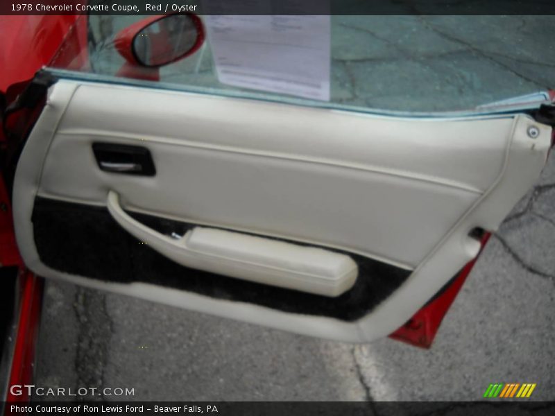 Red / Oyster 1978 Chevrolet Corvette Coupe