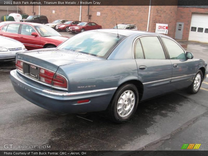 Titanium Blue Metallic / Medium Gray 2001 Buick Park Avenue