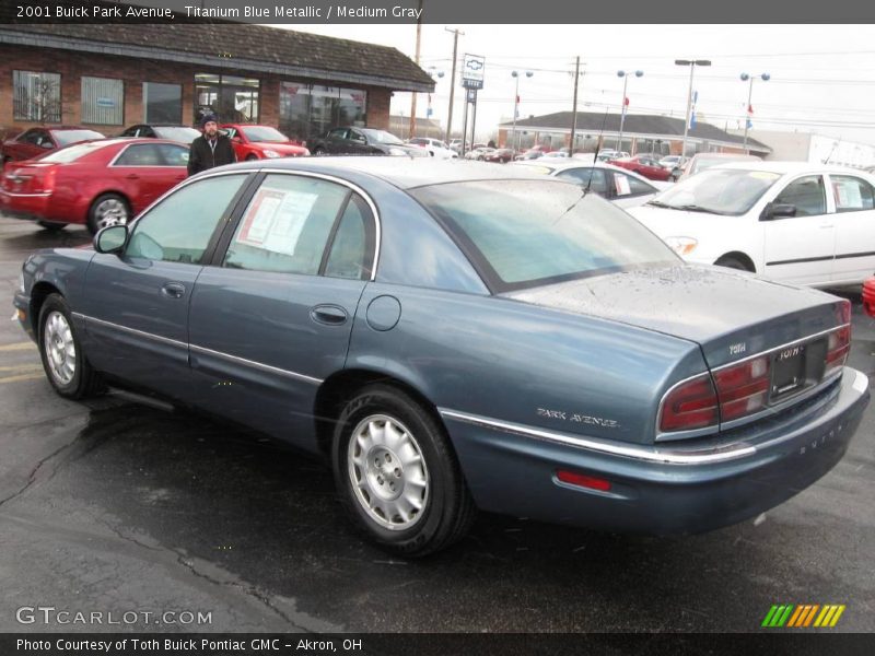 Titanium Blue Metallic / Medium Gray 2001 Buick Park Avenue
