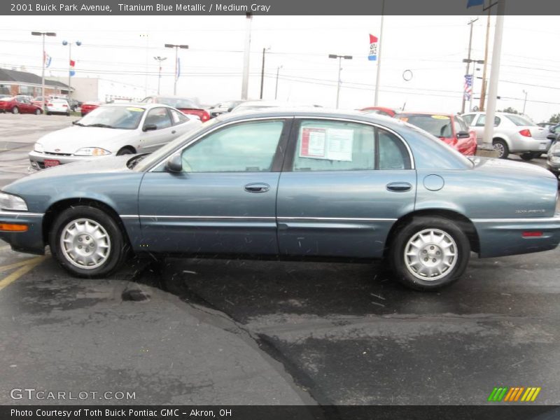 Titanium Blue Metallic / Medium Gray 2001 Buick Park Avenue