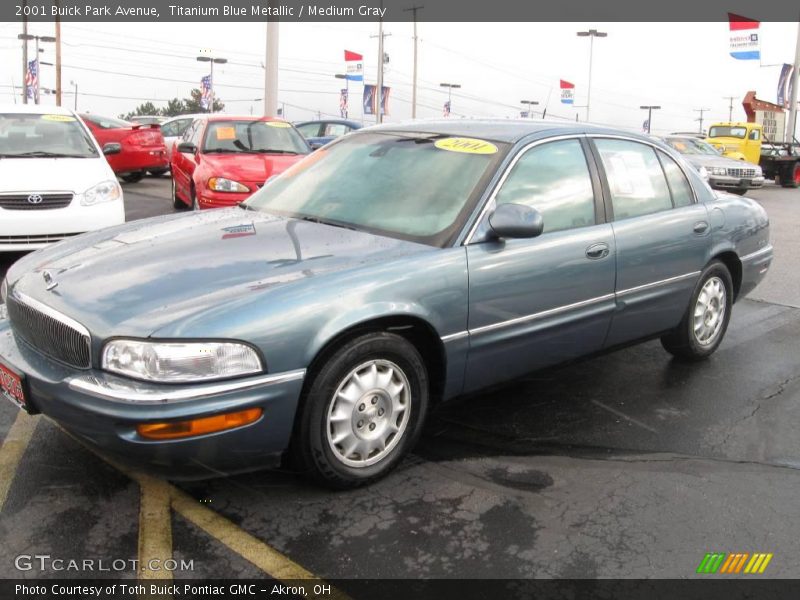 Titanium Blue Metallic / Medium Gray 2001 Buick Park Avenue