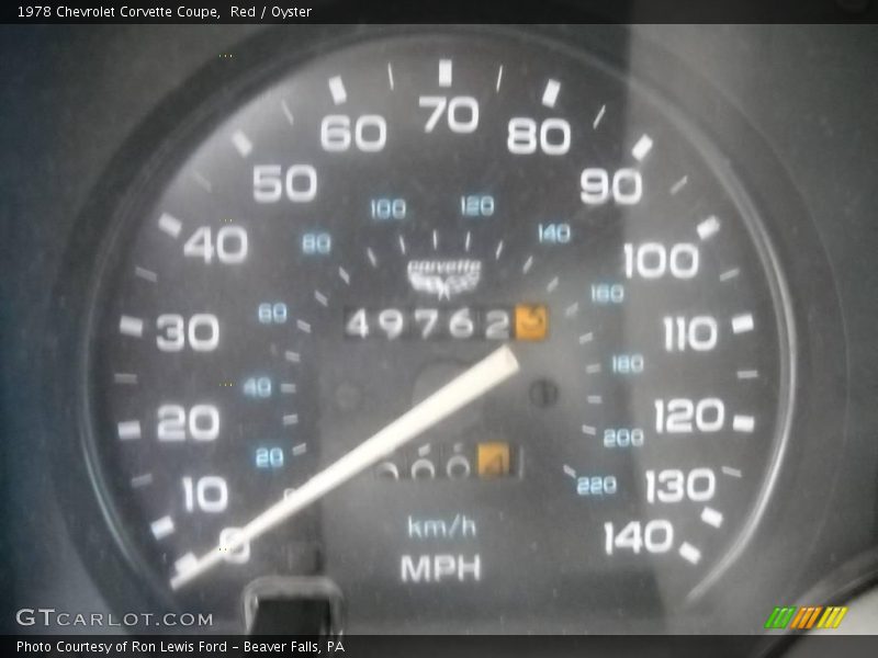 Red / Oyster 1978 Chevrolet Corvette Coupe