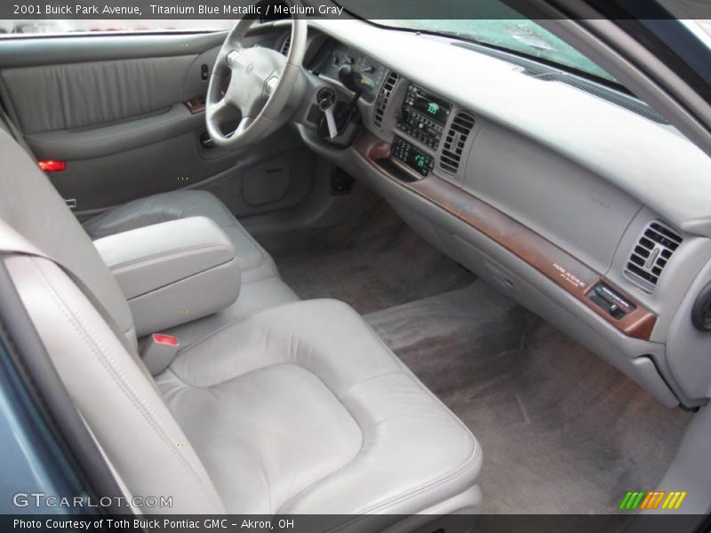 Titanium Blue Metallic / Medium Gray 2001 Buick Park Avenue