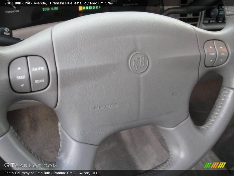 Titanium Blue Metallic / Medium Gray 2001 Buick Park Avenue