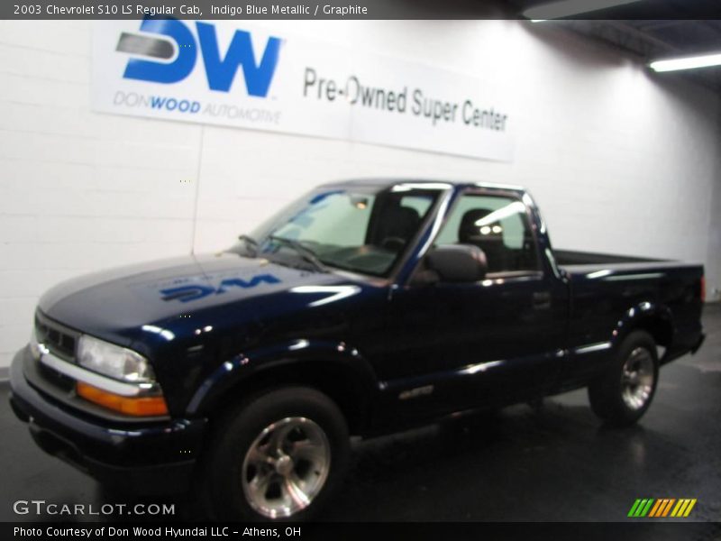 Indigo Blue Metallic / Graphite 2003 Chevrolet S10 LS Regular Cab