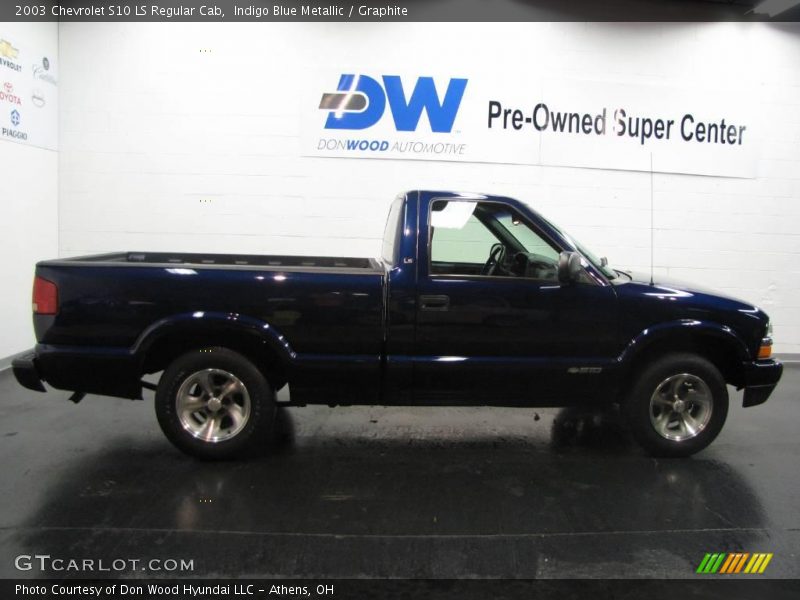 Indigo Blue Metallic / Graphite 2003 Chevrolet S10 LS Regular Cab