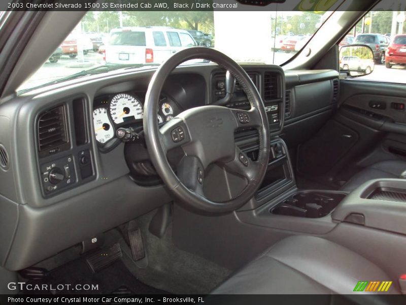 Black / Dark Charcoal 2003 Chevrolet Silverado 1500 SS Extended Cab AWD