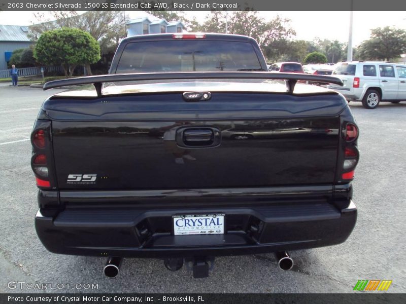 Black / Dark Charcoal 2003 Chevrolet Silverado 1500 SS Extended Cab AWD