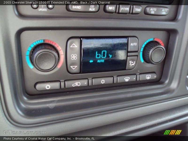 Black / Dark Charcoal 2003 Chevrolet Silverado 1500 SS Extended Cab AWD