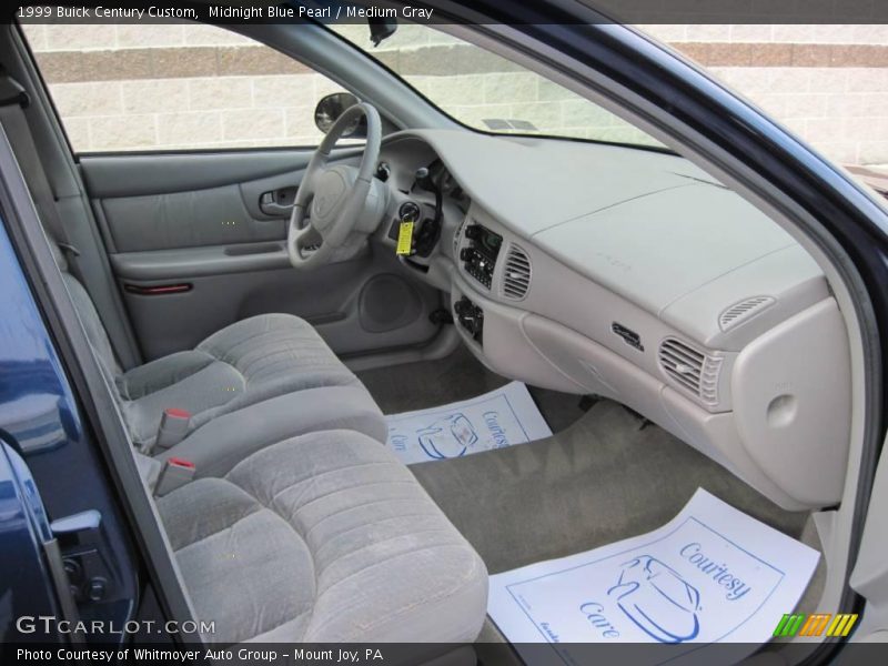 Midnight Blue Pearl / Medium Gray 1999 Buick Century Custom