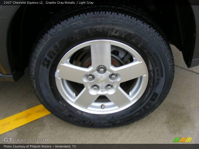 Granite Gray Metallic / Light Gray 2007 Chevrolet Equinox LS