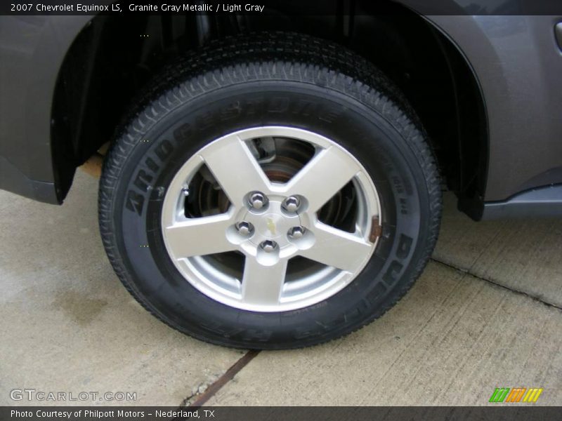 Granite Gray Metallic / Light Gray 2007 Chevrolet Equinox LS
