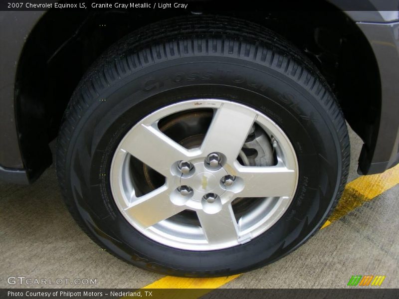 Granite Gray Metallic / Light Gray 2007 Chevrolet Equinox LS