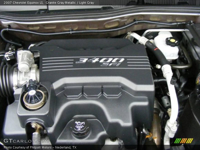 Granite Gray Metallic / Light Gray 2007 Chevrolet Equinox LS