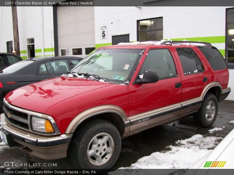 Apple Red / Neutral 1997 Chevrolet Blazer LS 4x4