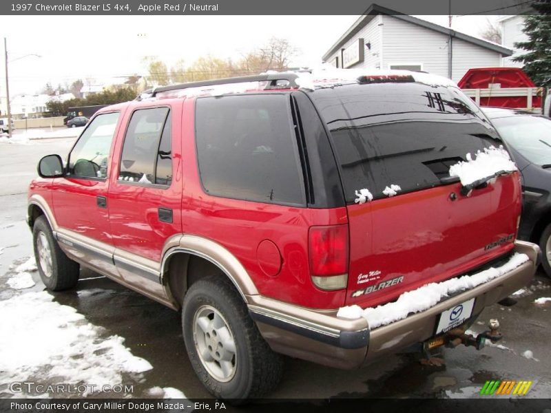Apple Red / Neutral 1997 Chevrolet Blazer LS 4x4