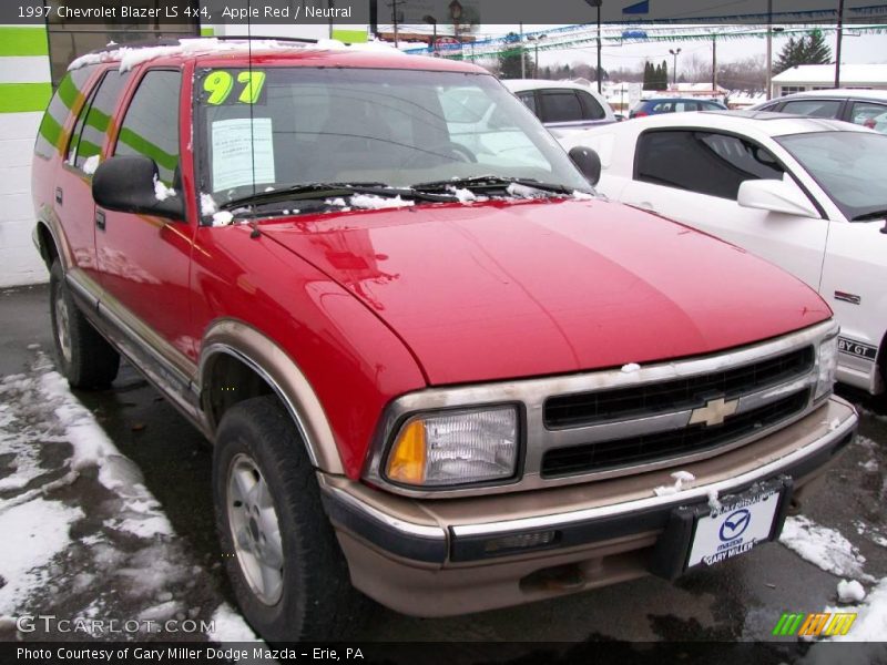 Apple Red / Neutral 1997 Chevrolet Blazer LS 4x4