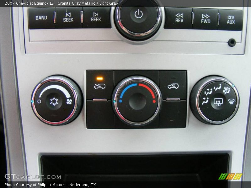 Granite Gray Metallic / Light Gray 2007 Chevrolet Equinox LS