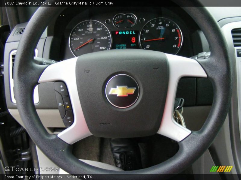 Granite Gray Metallic / Light Gray 2007 Chevrolet Equinox LS