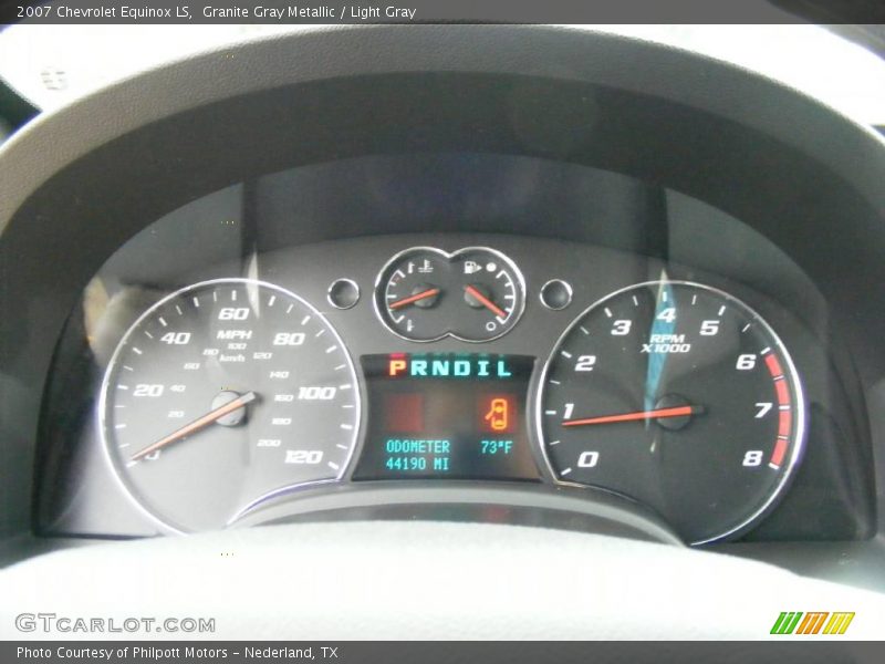 Granite Gray Metallic / Light Gray 2007 Chevrolet Equinox LS