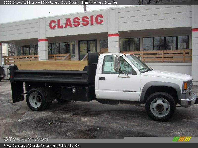 Summit White / Graphite 2002 Chevrolet Silverado 3500 Regular Cab Chassis