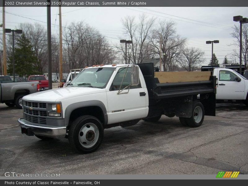 Summit White / Graphite 2002 Chevrolet Silverado 3500 Regular Cab Chassis