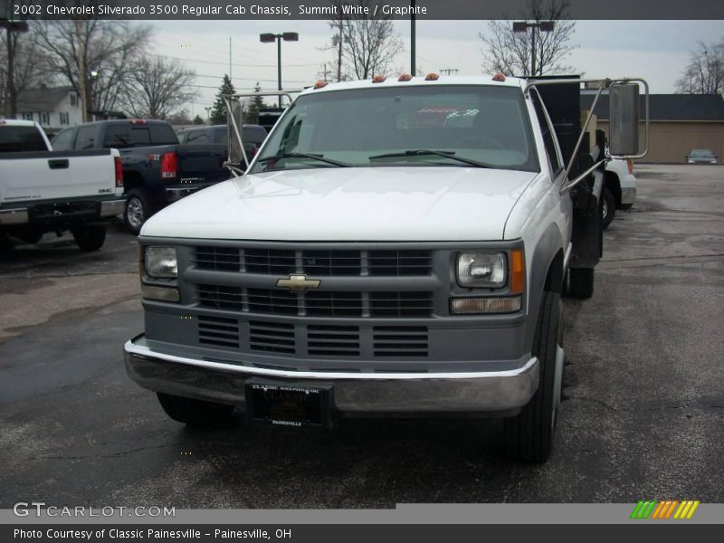 Summit White / Graphite 2002 Chevrolet Silverado 3500 Regular Cab Chassis