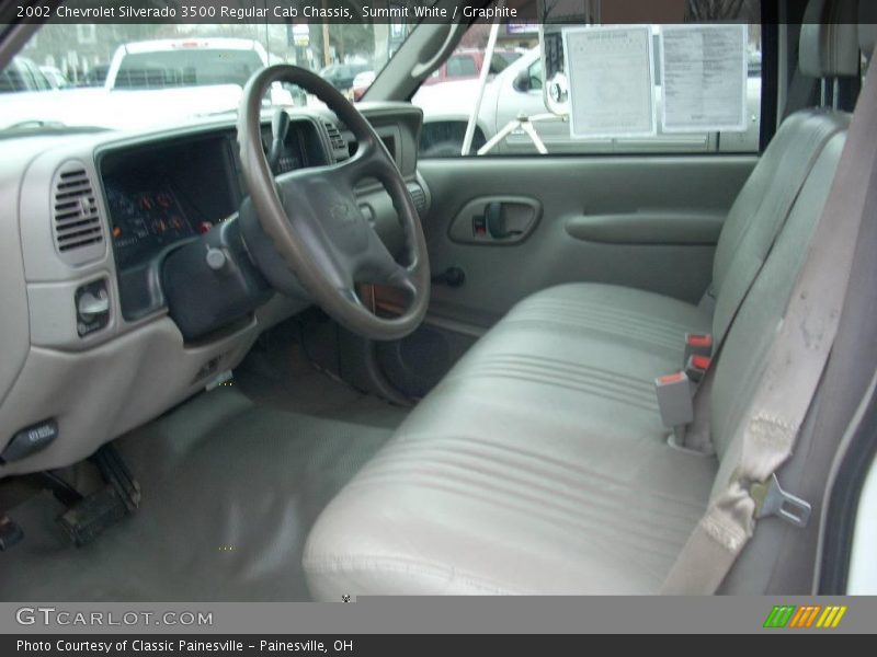 Summit White / Graphite 2002 Chevrolet Silverado 3500 Regular Cab Chassis