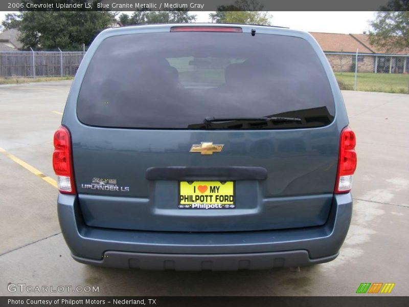 Blue Granite Metallic / Medium Gray 2006 Chevrolet Uplander LS
