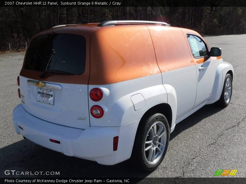 Sunburst Orange II Metallic / Gray 2007 Chevrolet HHR LS Panel