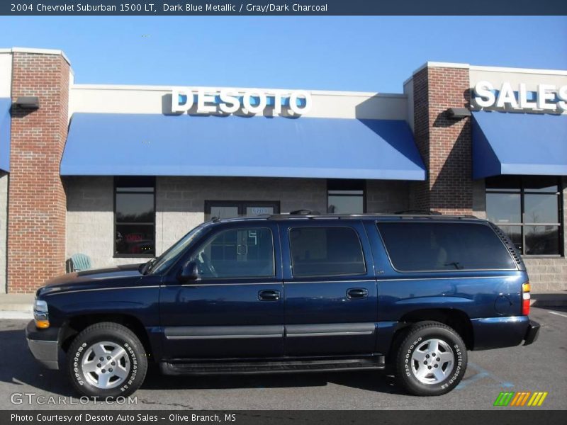 Dark Blue Metallic / Gray/Dark Charcoal 2004 Chevrolet Suburban 1500 LT