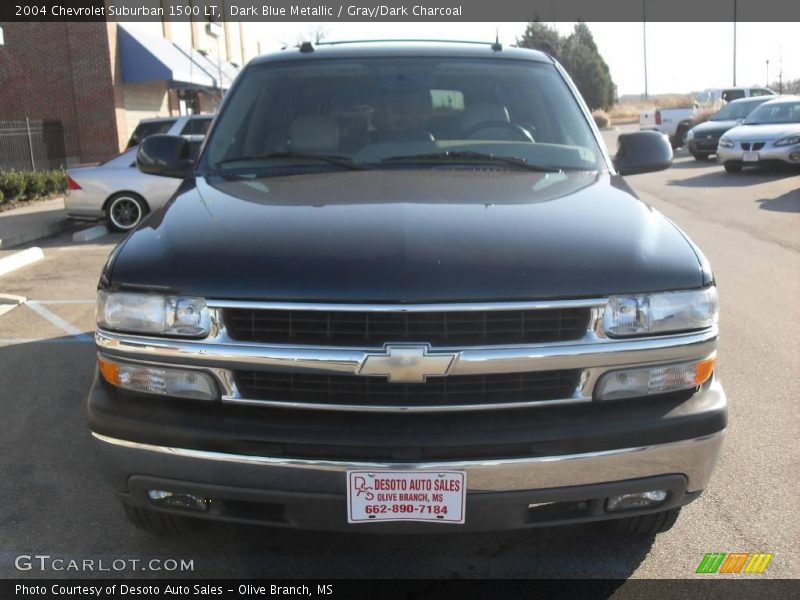Dark Blue Metallic / Gray/Dark Charcoal 2004 Chevrolet Suburban 1500 LT