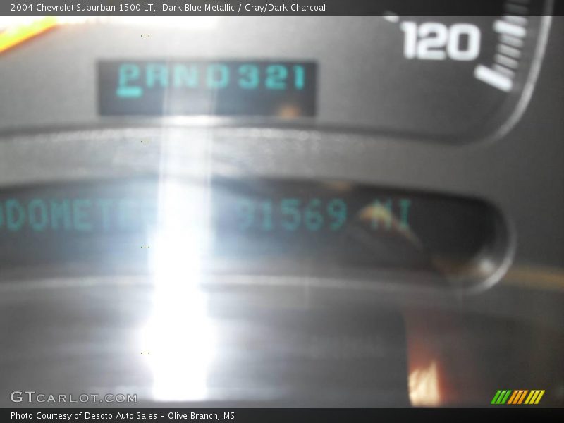 Dark Blue Metallic / Gray/Dark Charcoal 2004 Chevrolet Suburban 1500 LT