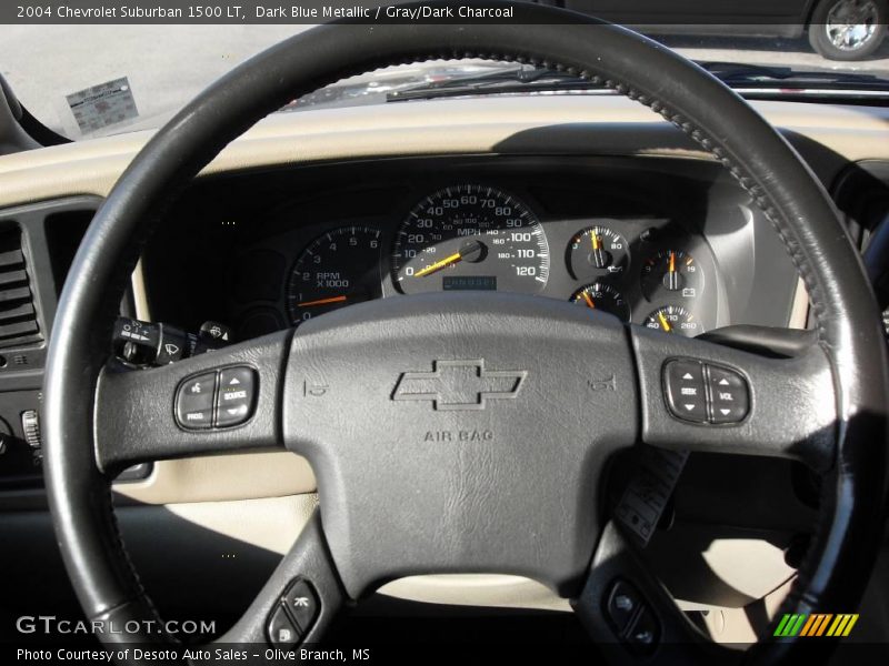 Dark Blue Metallic / Gray/Dark Charcoal 2004 Chevrolet Suburban 1500 LT