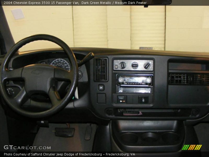 Dark Green Metallic / Medium Dark Pewter 2004 Chevrolet Express 3500 15 Passenger Van