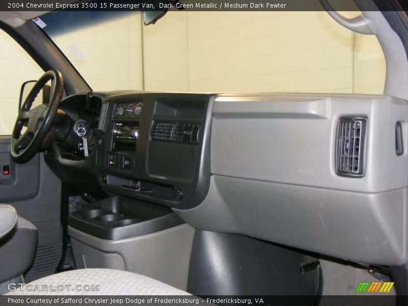 Dark Green Metallic / Medium Dark Pewter 2004 Chevrolet Express 3500 15 Passenger Van