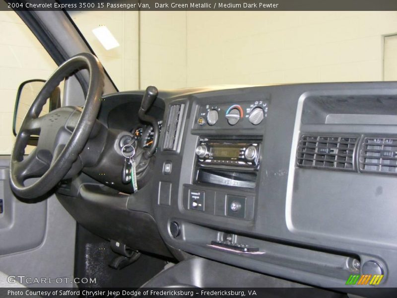 Dark Green Metallic / Medium Dark Pewter 2004 Chevrolet Express 3500 15 Passenger Van