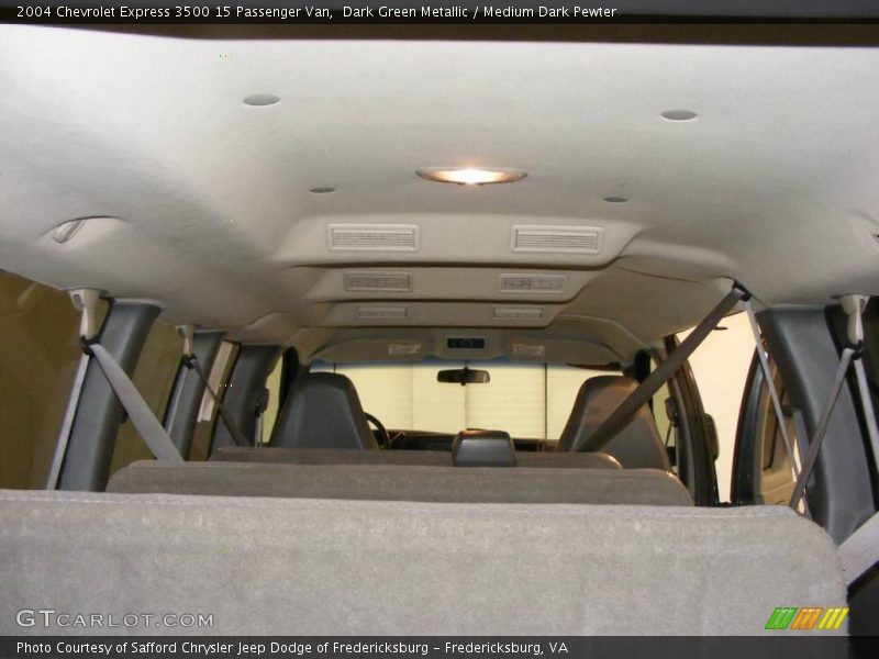 Dark Green Metallic / Medium Dark Pewter 2004 Chevrolet Express 3500 15 Passenger Van