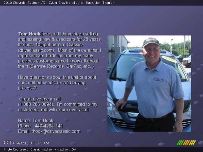 Cyber Gray Metallic / Jet Black/Light Titanium 2010 Chevrolet Equinox LTZ