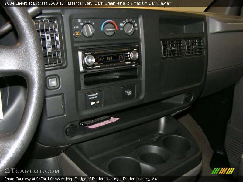 Dark Green Metallic / Medium Dark Pewter 2004 Chevrolet Express 3500 15 Passenger Van