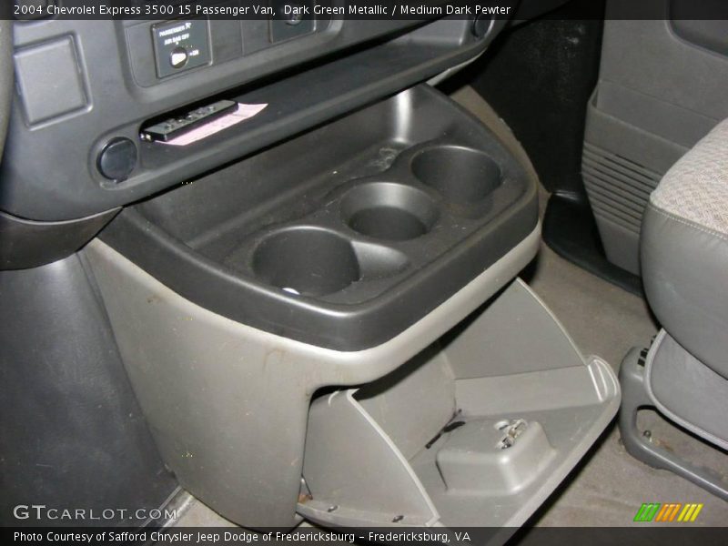 Dark Green Metallic / Medium Dark Pewter 2004 Chevrolet Express 3500 15 Passenger Van