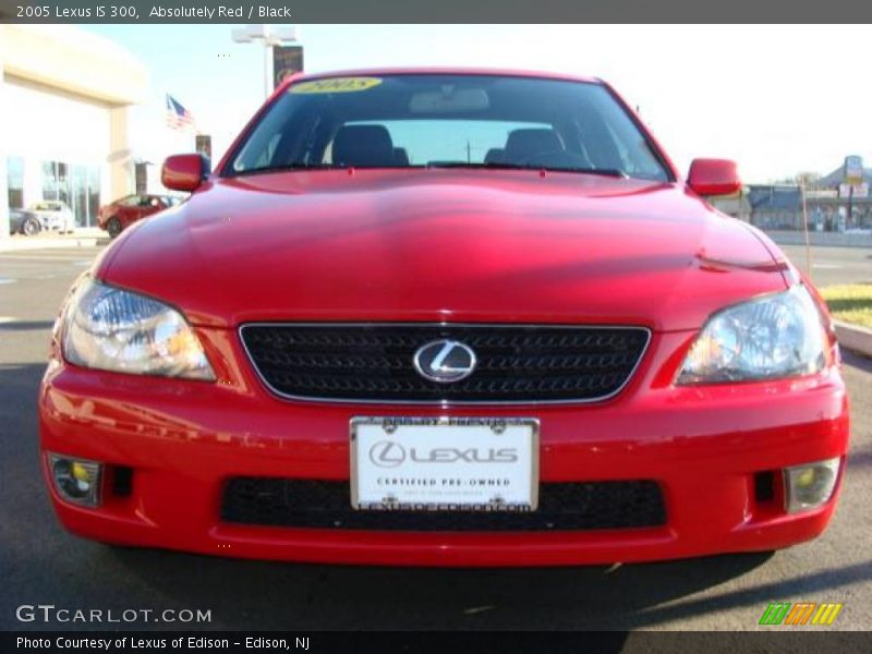 Absolutely Red / Black 2005 Lexus IS 300